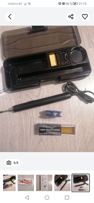 Pistol de lipit USB sau baterie, cu temperatura reglabila în 3 trepte