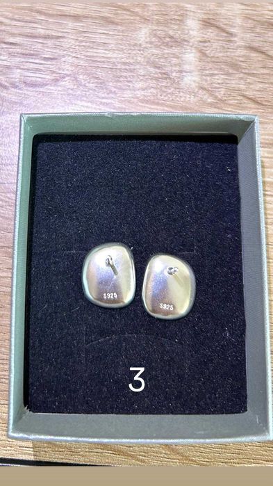 Чисто нови сребърни обеци проба 925