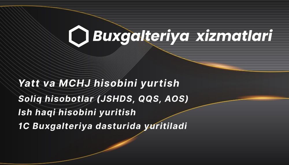 YATT va MChJ uchun buxgalteriya xizmatlari | 1C | Soliq hisobotlari