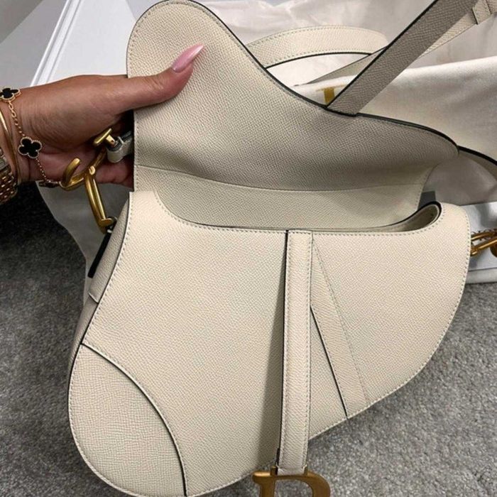 Geanta Dior Saddle Albă din Piele Naturală - nouă, în cutie