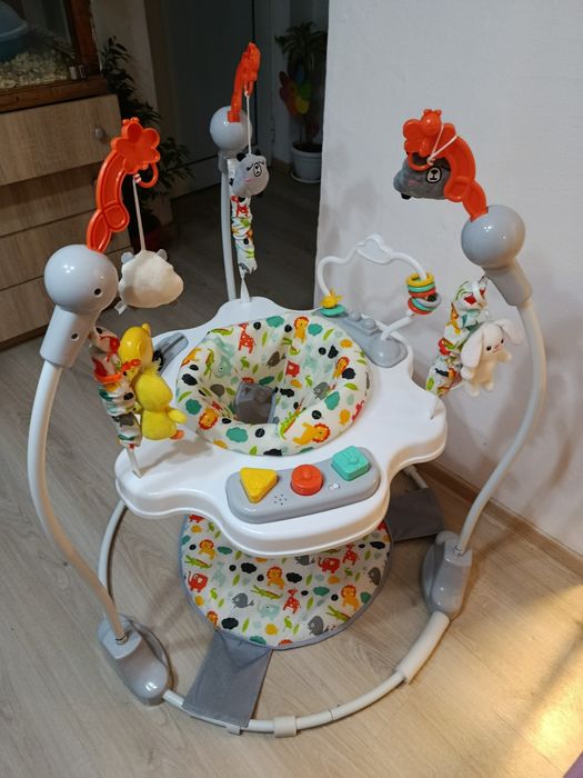 Мони Бебешко бънджи Magic Fun Gray