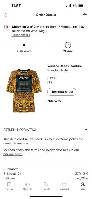 Compleu Versace Original