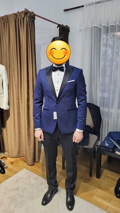 Sacou de ceremonie "LOUIS PURPLE" și o cămașă ( cea din poza, măsura M