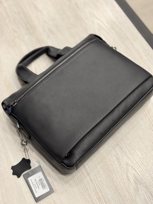 Сумка для ноутбука и документов из натуральной кожи / портфель