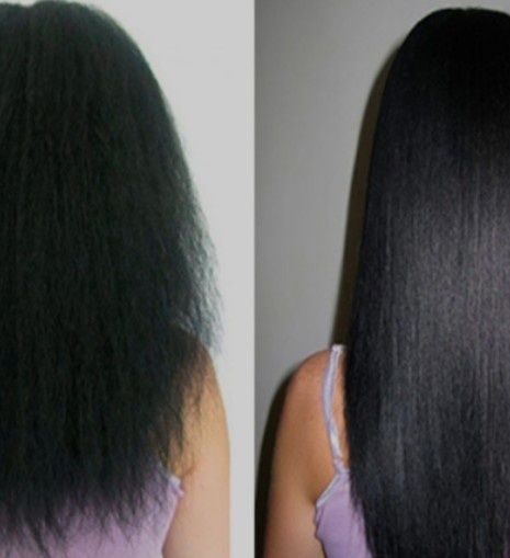 Кератиновое выпрямление волос