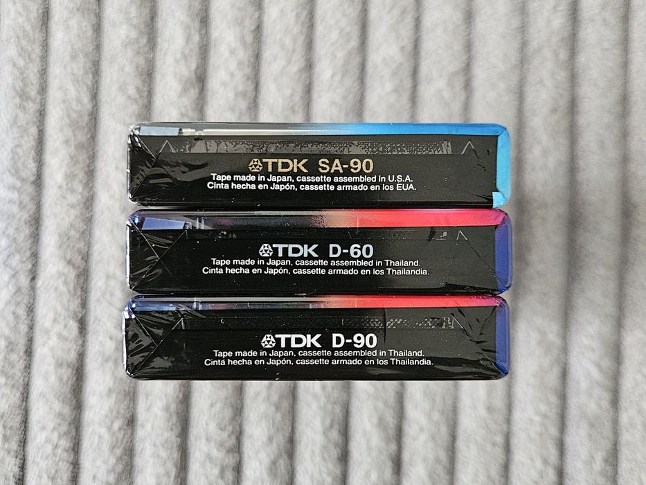 3 Casete Audio TDK D60-90 SA90 Japan