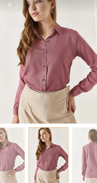 Нова розова дамска риза S