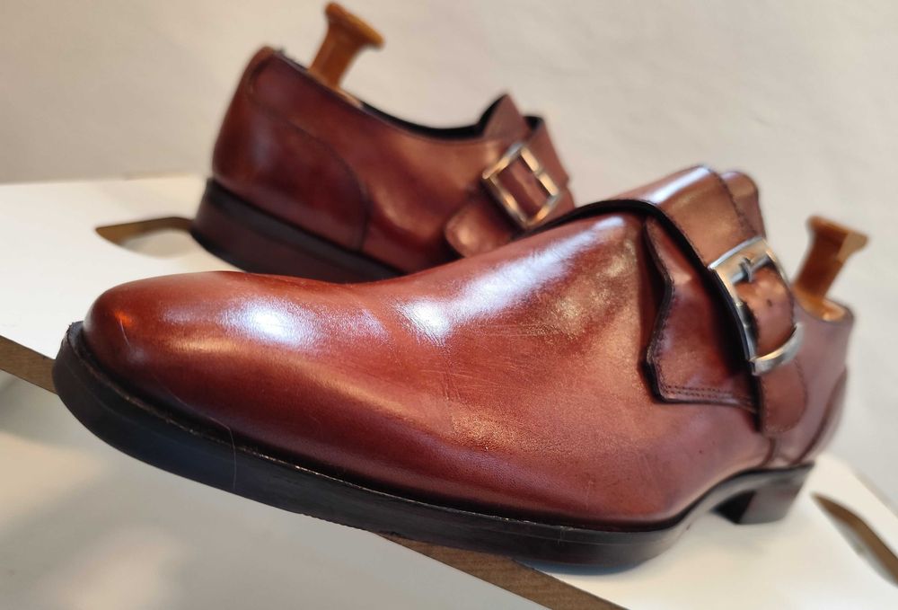 Pantofi monk 42.5 43 de lux Daniel Kenneth piele naturala lucrati man