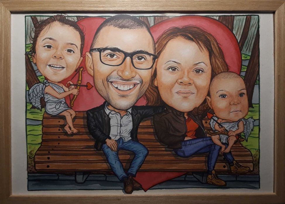 РЪЧНО рисуване на карикатури по снимка