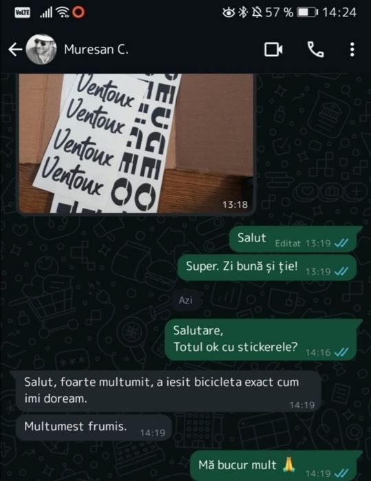 Stickere biciclete / Pegas/Tohan /Diamant /Favorit/Ukraina - Calitate