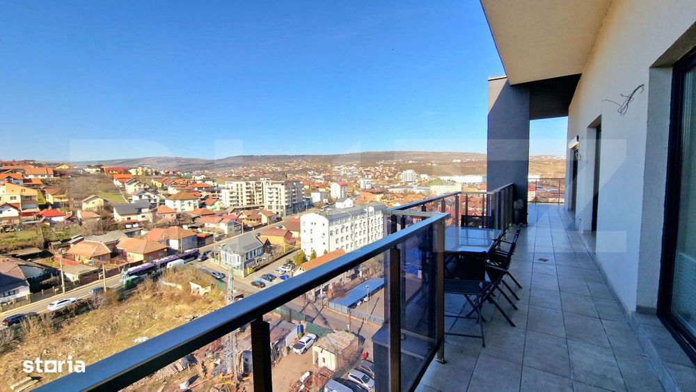 Penthouse cu 4 camere, 95 mp, 2 parcari subterane, panorama, zona Iris — fotografia 2