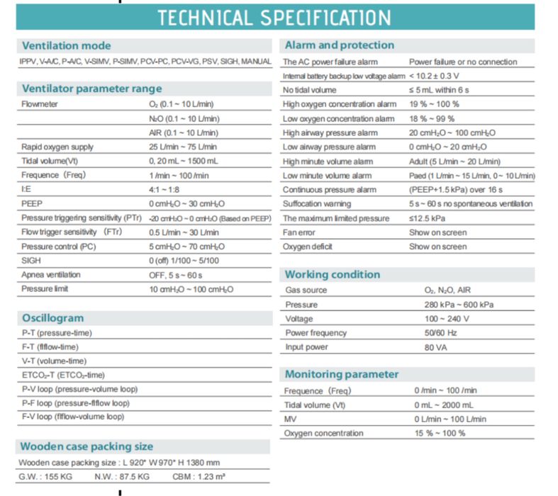 Наркозно дыхательный аппарат S6100