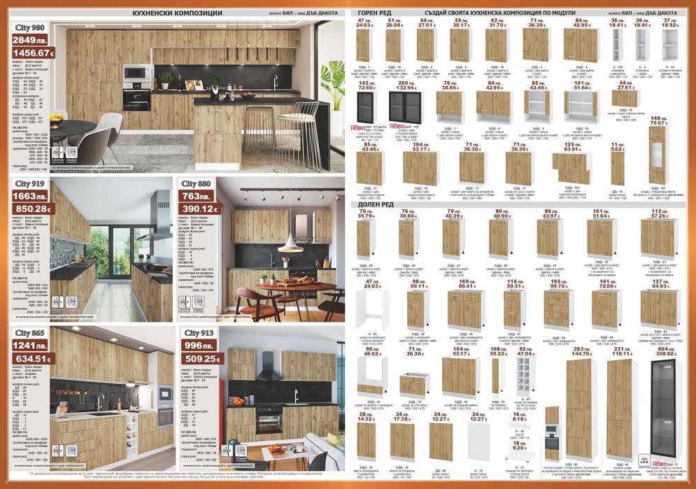 Кухни СИТИ.Модулни кухни на ПРОМО цена.Експресна дост.!MEBELICITY.COM