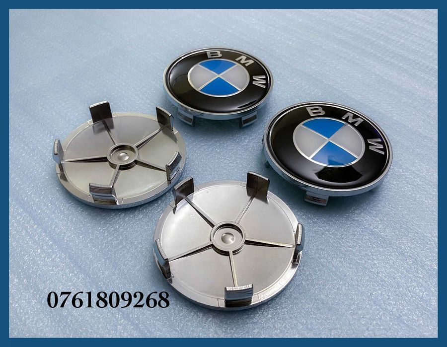 Set 4 capace 68mm jante aliaj BMW seria 1 2 3 4 5 6 7 X1 X3 X5 X6