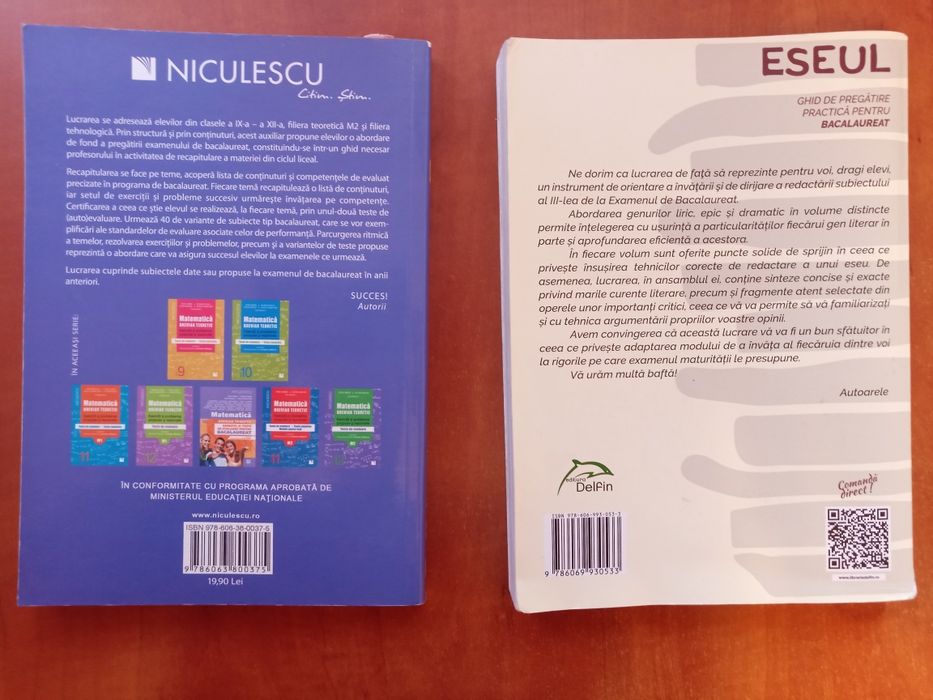 Culegeri (Română + Matematică ) Bac