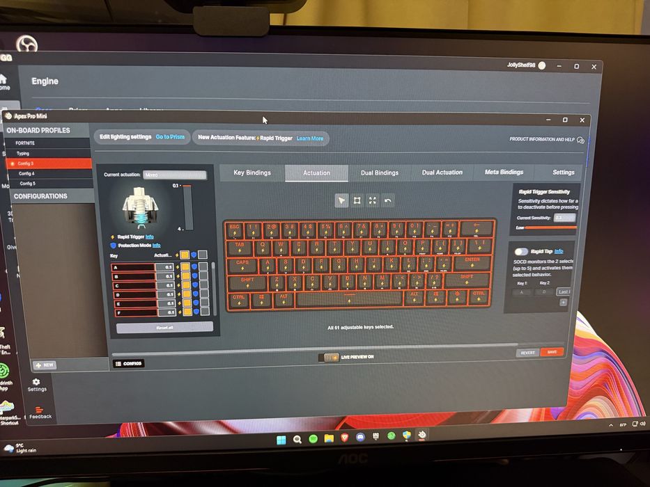 Клавиатура Steelseries Apex Pro Mini Като Нова