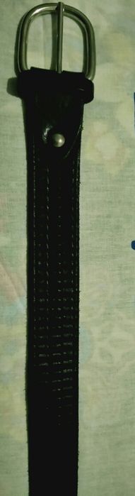 Ремень кожаный чёрный!!!