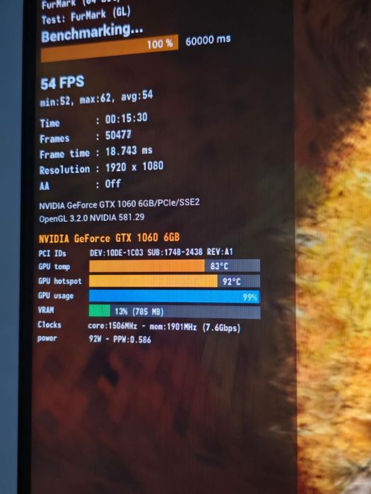 Видеокарта GTX 1060 - 6 gb