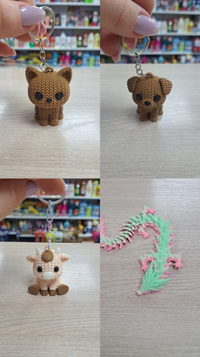3D игрушки, брелки, фиджеты