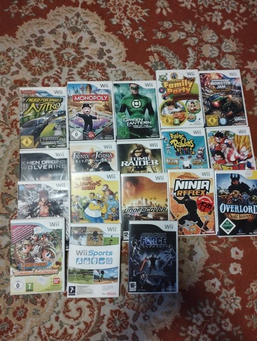 Consola Wii cu Tv 80cm 18 jocuri si Wii fit balance