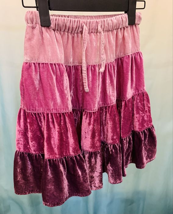 Бархатная юбка для девочки
