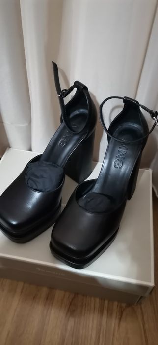 обувки естествена кожа MANGO