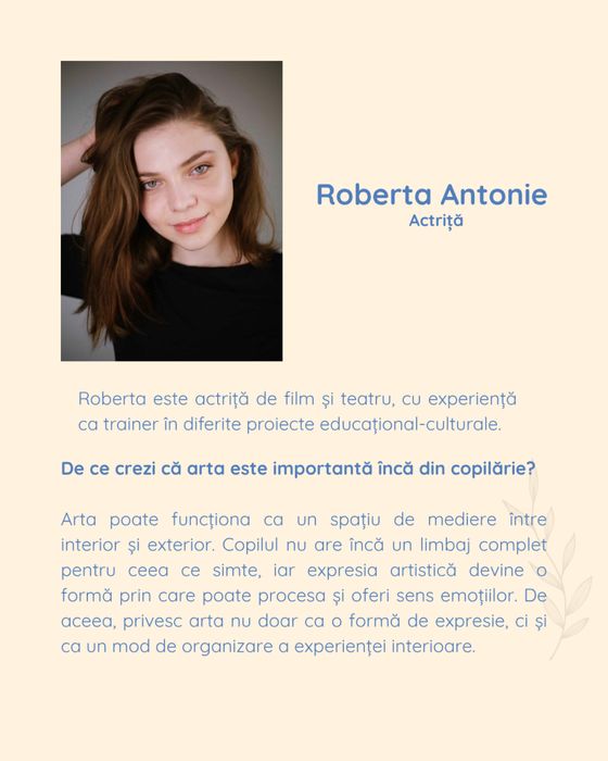 Atelierele Creative curs copii actorie dans pictat muzica