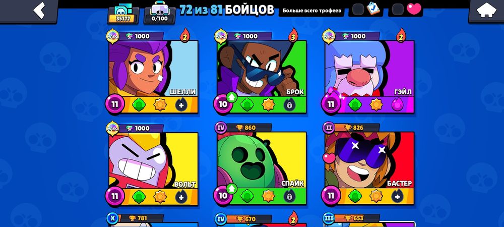 Продам акаунт в бравл старс