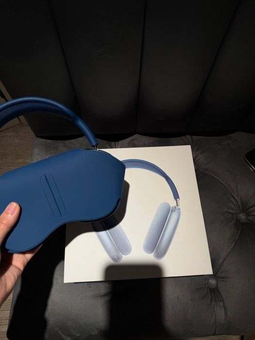 Airpods max blue новые!