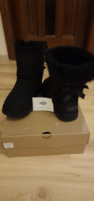 Ugg negre, originale, bailey bow II, 38