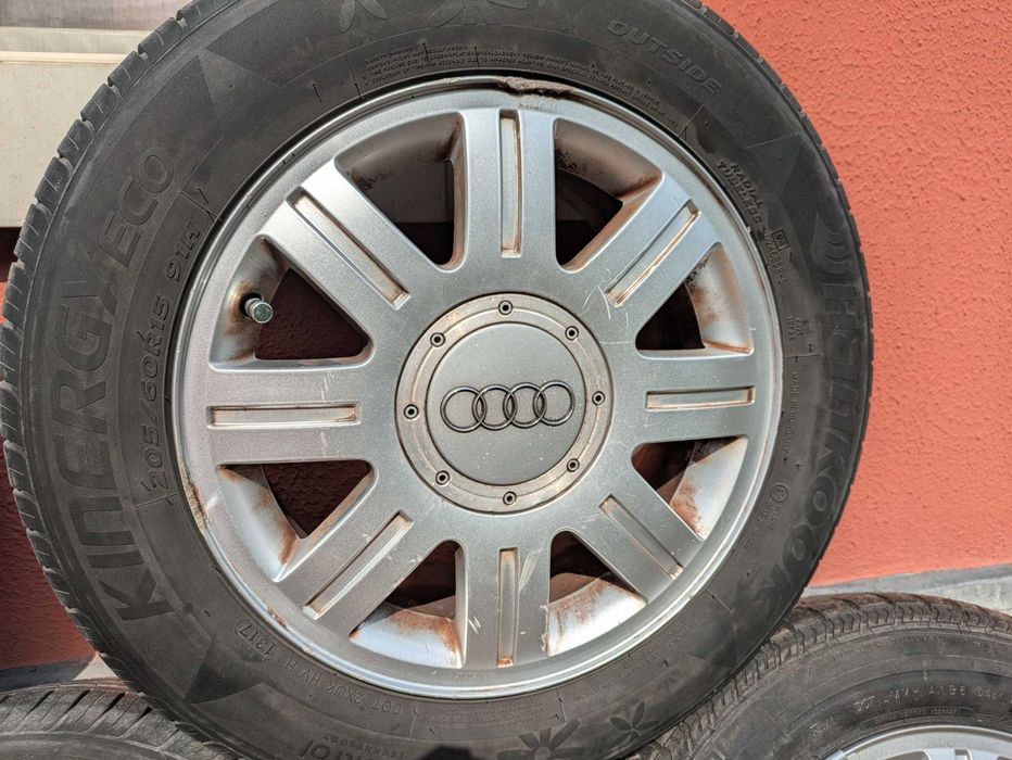 Алуминиеви джанти RONAL за Audi 15 инча, 5 БРОЯ, 5x112 - С гуми 6-7 мм