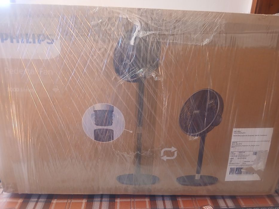 Чисто нов Смарт Вентилатор PHILIPS Series 3000 CX3550/01 2в1 (Стоящ и Настолен)
