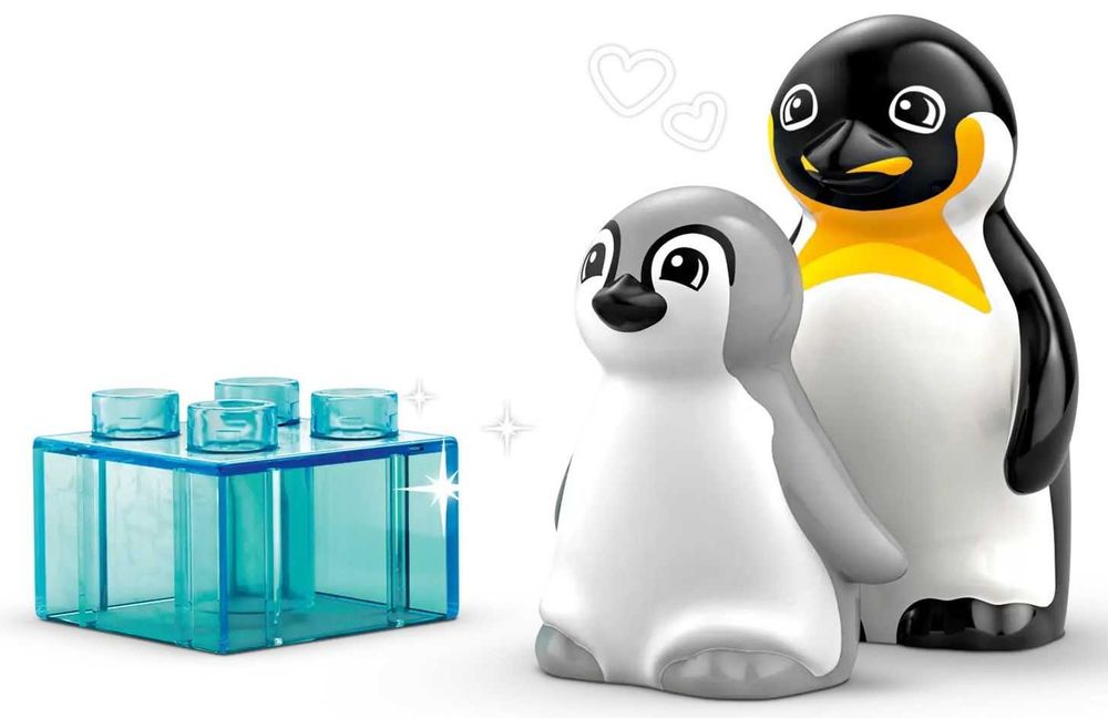 LEGO Duplo 10442 Семействата на дивите животни: Пингвини и лъвове