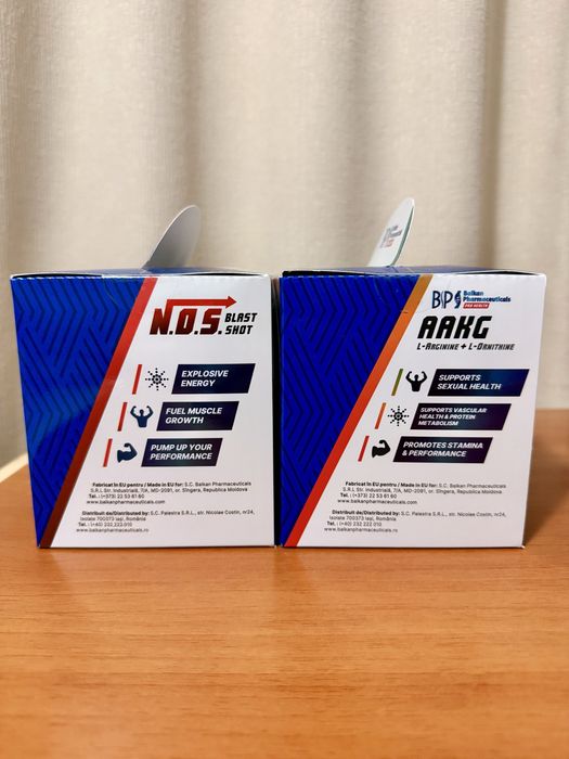 Balkan AAKG + NOS 25ml SHOT pre-workout + arginina