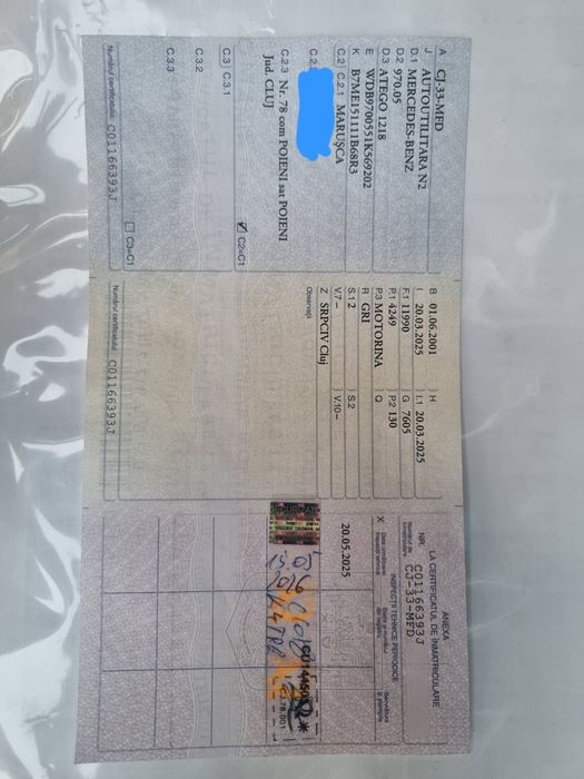 Mercedes Atego frigorific 1218 12t