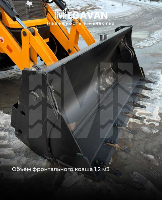 Новый экскаватор погрузчик BULL HD100 с телес.стрелой xcmg ekskavator