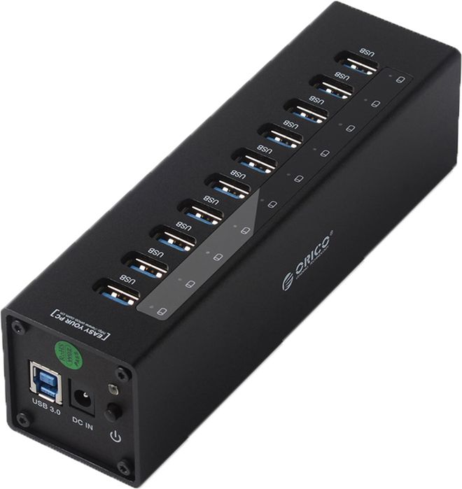 Новый usb 3.0 hub Orico  на 10 портов