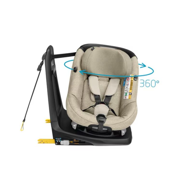 Scaun auto MAXI COSI I-Size AXISSFIX pozitie somn61-105 cm insert bebe