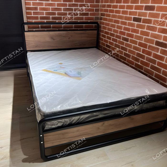 Кровать MILLENIUM Лофт стиль Temir krovat Металл кравать Лофт спальни