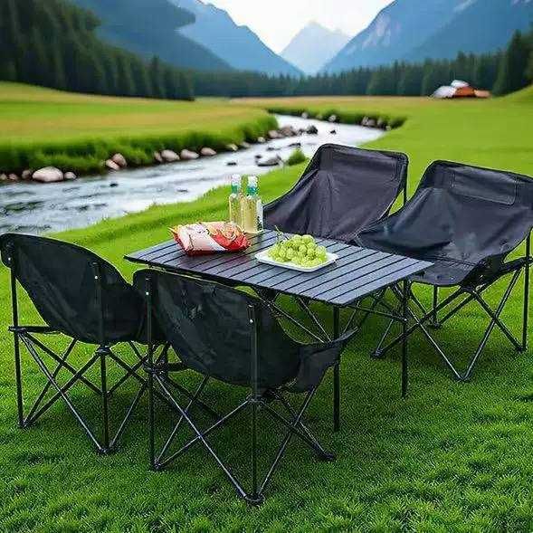 Складной стол + 4 стула | Набор для пикника и кемпинга