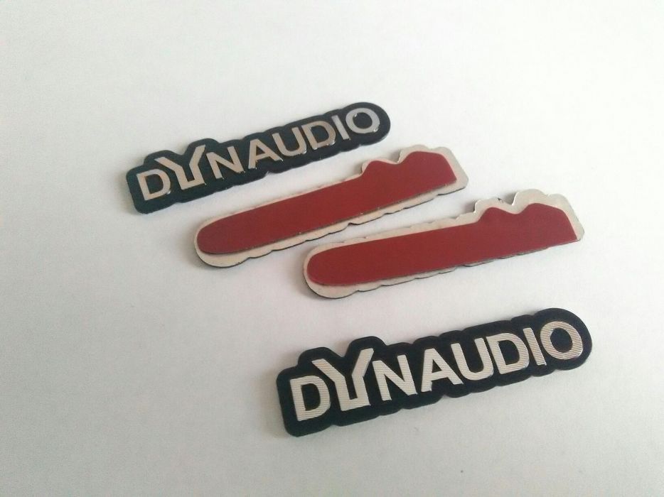 Emblema auto DYNAUDIO sonorizare metal 2 bucati