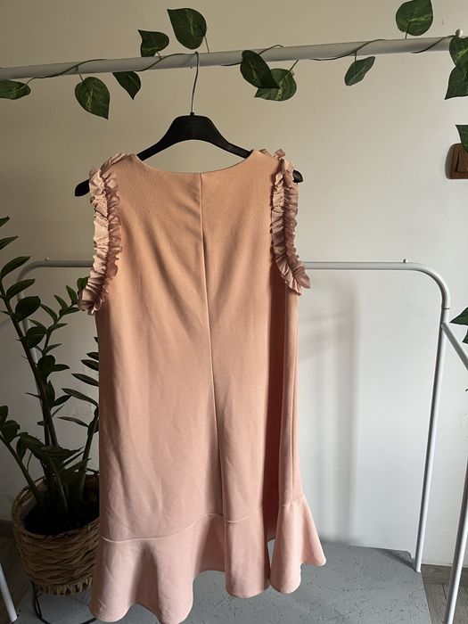 Rochie elegantă roz pudrat mărimea 42