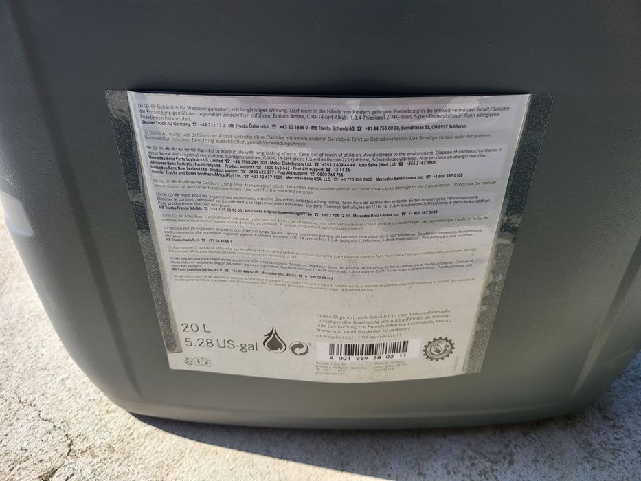 Ulei cutie de transfer Mercedes Benz MB 235.11, 75W90, 20L