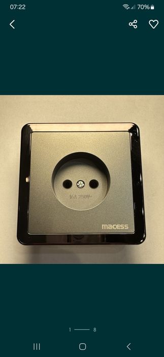 Включатьел розетки "macess"