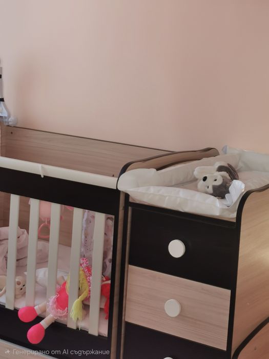 Продавам детско легло с кошара