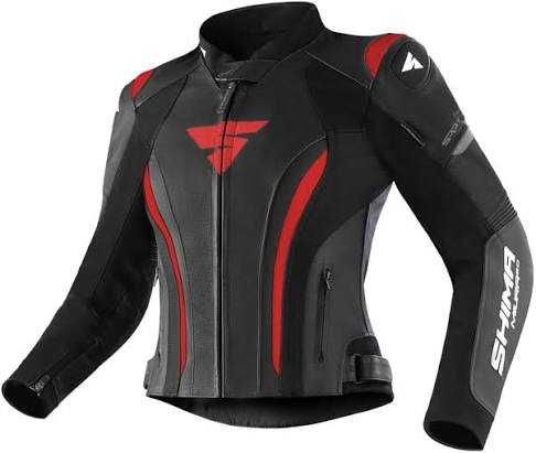 Дамски кожен мото екип SHIMA MIURA RS BLK/RED,размер 40 M/L