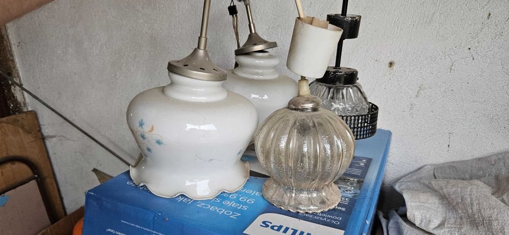 Стари ретро полилеи/ абажури