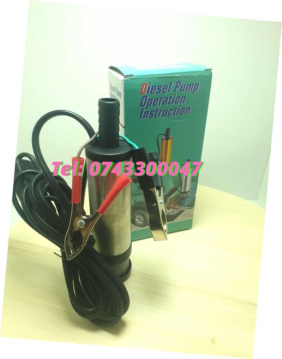 Pompa Electrica Pentru Combustibil 12v Cu Furtun Produs Nou