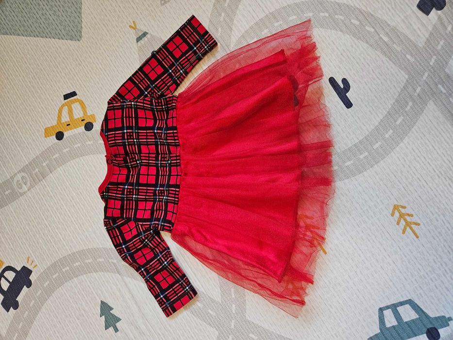 Коледна рокля за бебе