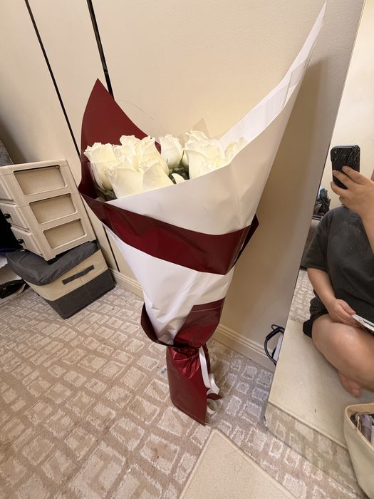 Роза 25штук метровый